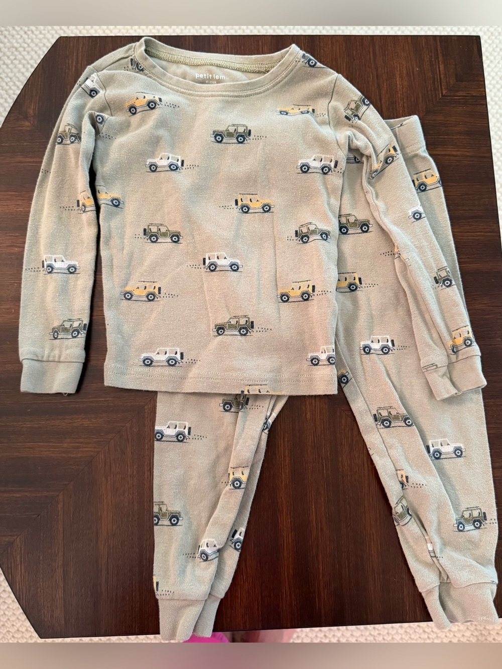 Jeep themed longsleeve and pant pajama set